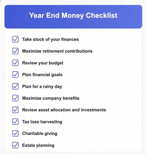 Reset your finances in 2025; the complete year end money guide